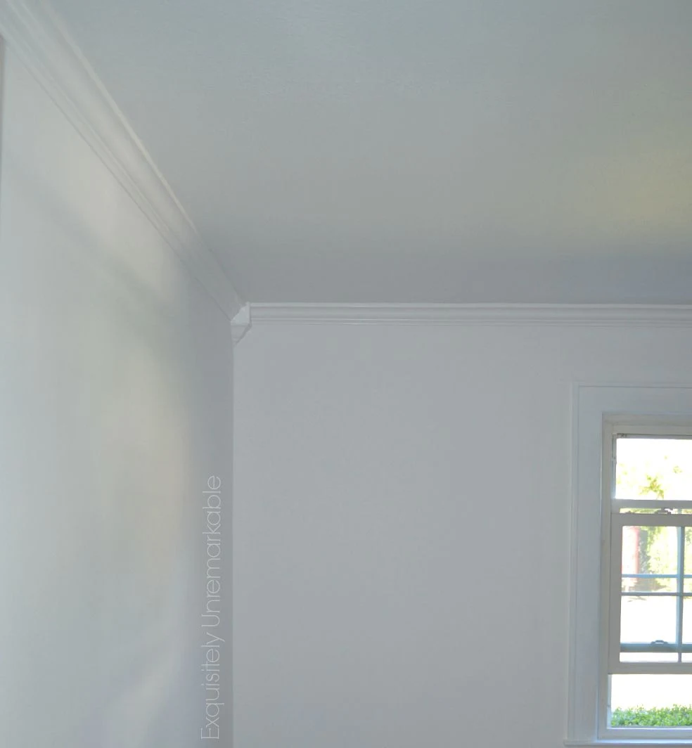 White Bedroom with white moulding and corner blocks
