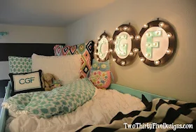 Illuminated letters as wall art, by Two Thirty Five Designs, featured on I Love That Junk