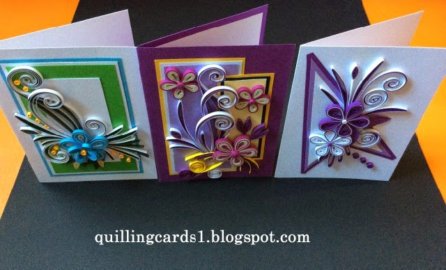 QUILLING CARDS CREATION Group Quilling Cards 