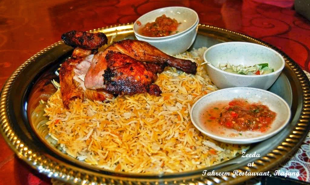 Resipi Nasi Arab Mandy Lahm (Daging) dan Roasted Chicken