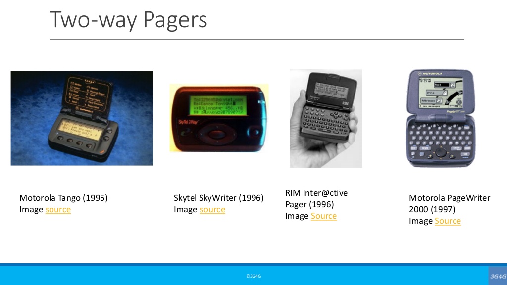 The 3G4G Blog A Primer on Pagers