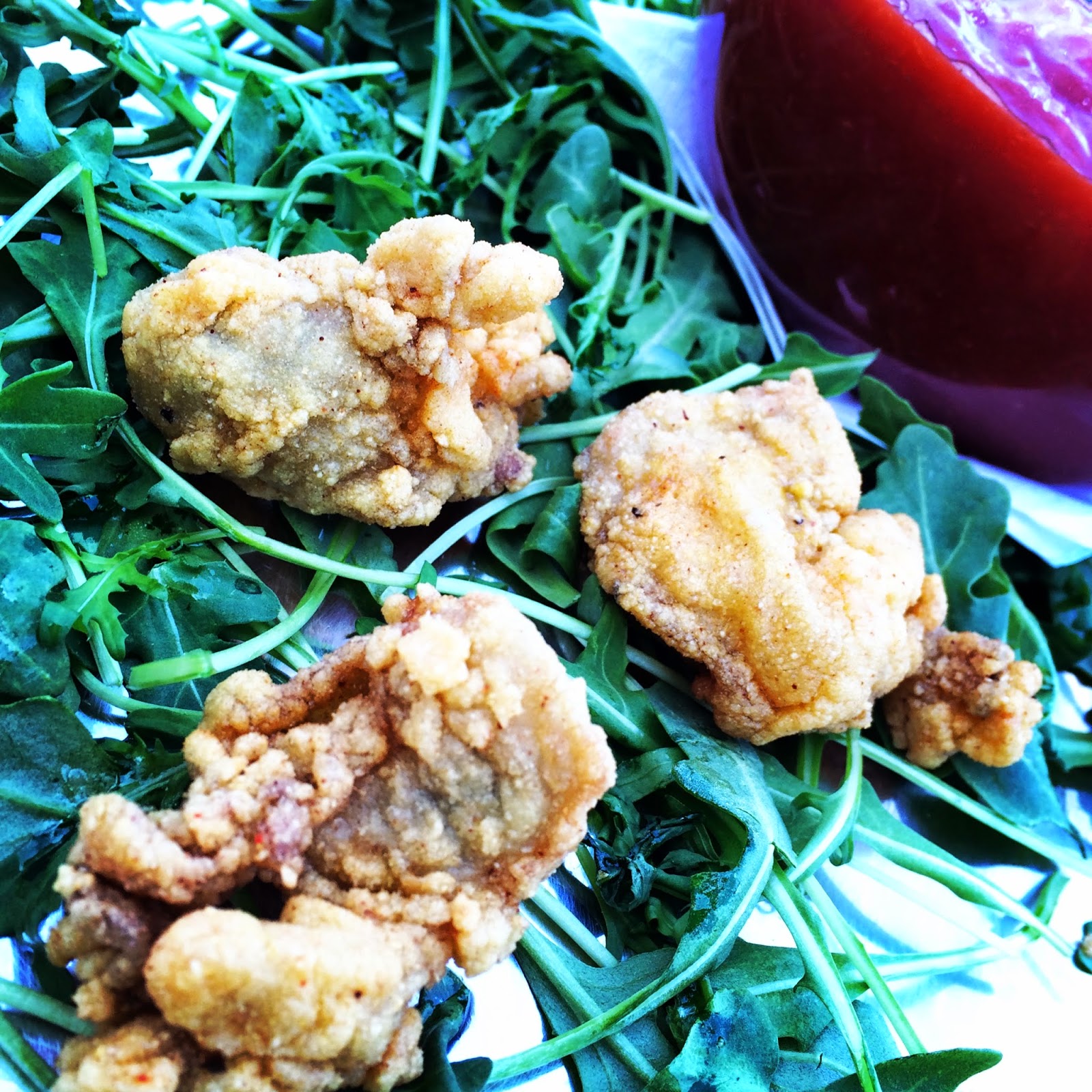 Cornmeal and Rice Flour Fried Oysters