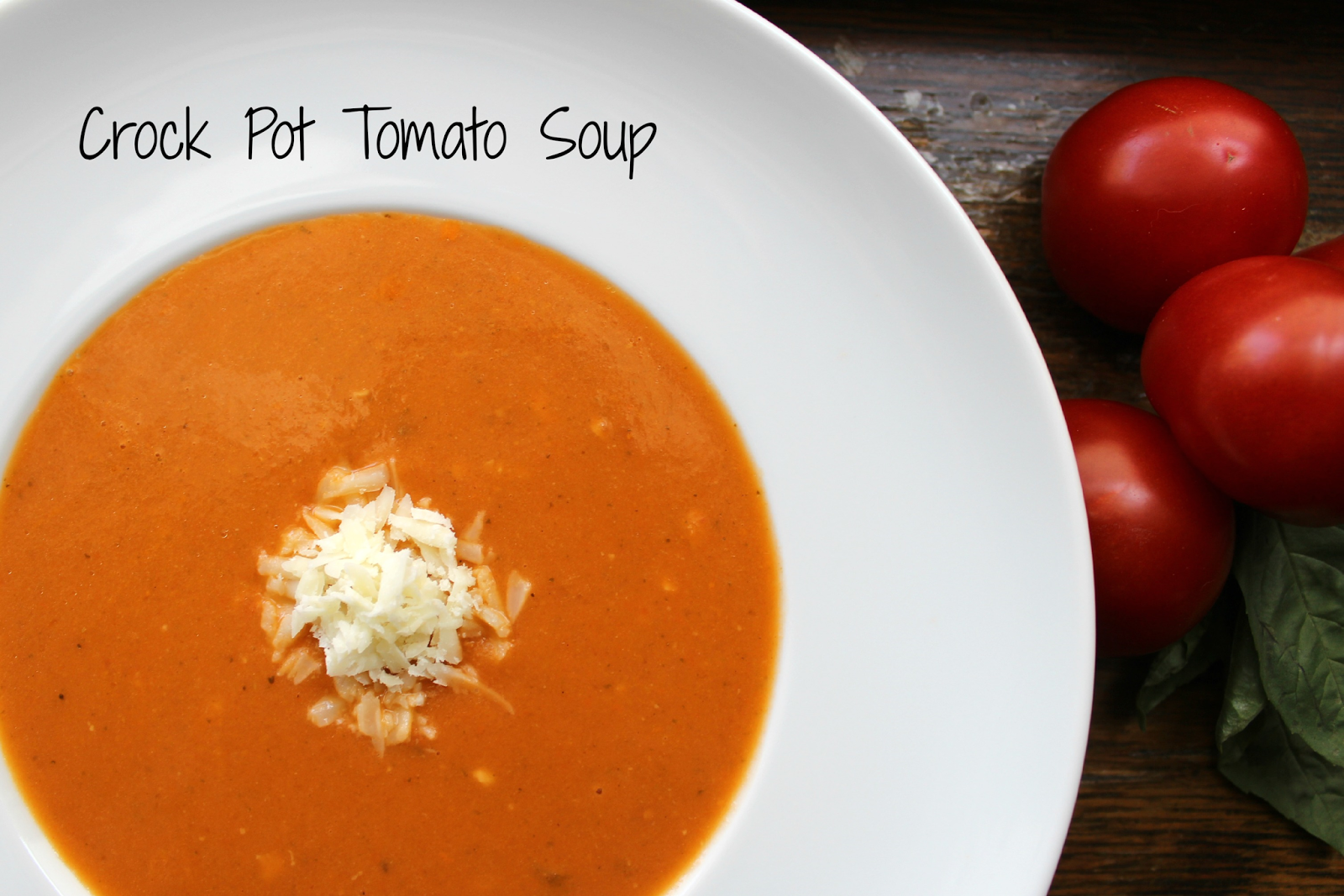 Creamy Tomato Soup // Crock Pot Style Pinch Me