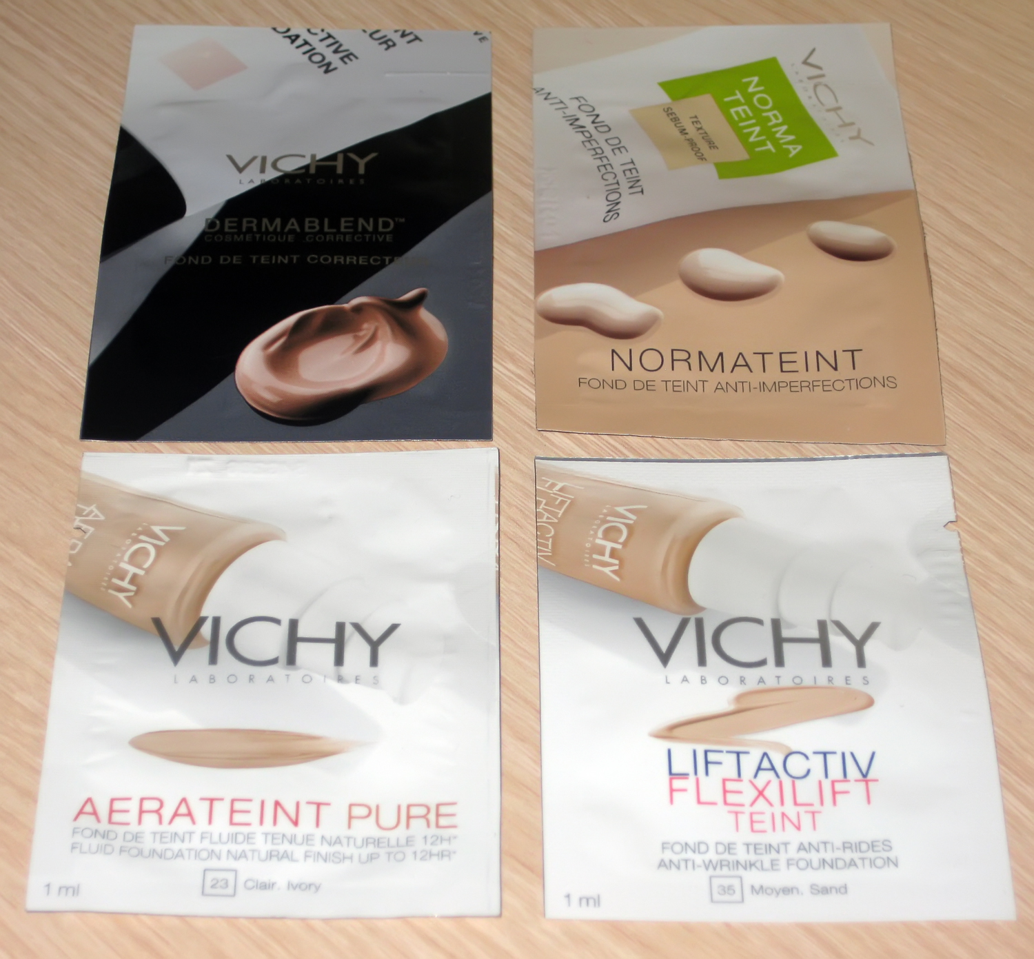 Gafitas Vichy, bases de maquillaje