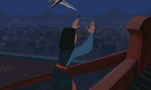 Demonstrating swordplay Mulan 1998 animatedfilmreviews.filminspector.com