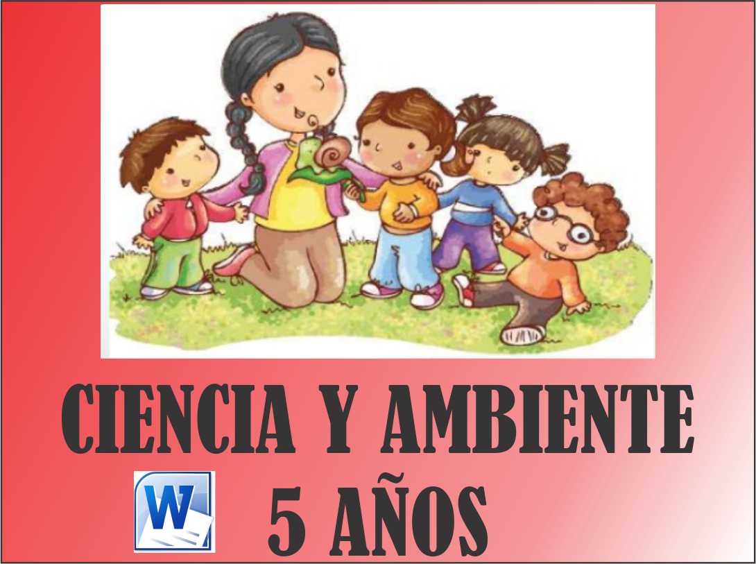 CUADERNO DE TRABAJO DE CIENCIA Y AMBIENTE 5 AÑOS I MATERIALES
