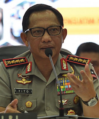 Indonesian National Police chief Tito Karnavian Indonesian National Police chief Tito Karnavian