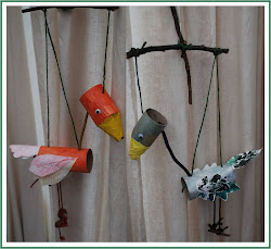 toilet roll paper crafts marionette birds wandering wednesday crow crafty italia besuchen collect forkids belladia typepad