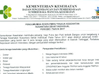 Rekrutmen Tenaga Kesehatan Individual Periode I Tahun 2017 Rekrutmen Tenaga Kesehatan Individual Periode I Tahun 2017