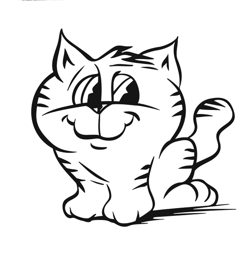 baby cat coloring pages - photo #17