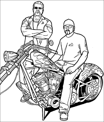 14 Motorcycle Printable Coloring Sheet for Kids Drawing Pictures ...
