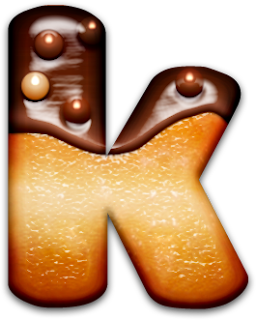 Alfabeto de Galletas con Chocolate.