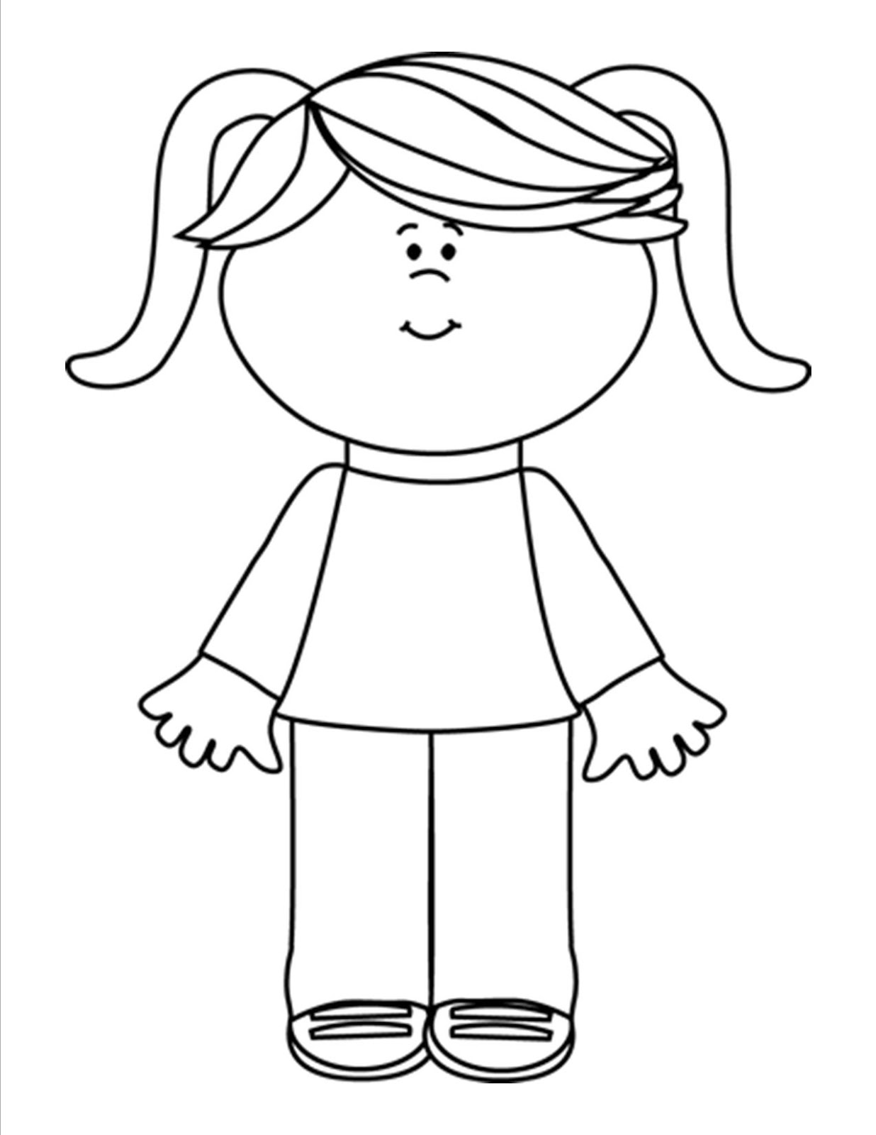 boy and girl outline clip art - photo #5