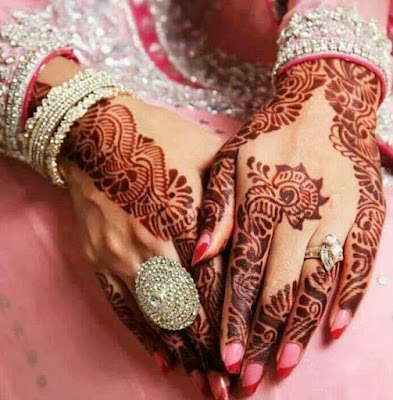 Indian Bail Mehndi Design for Bride