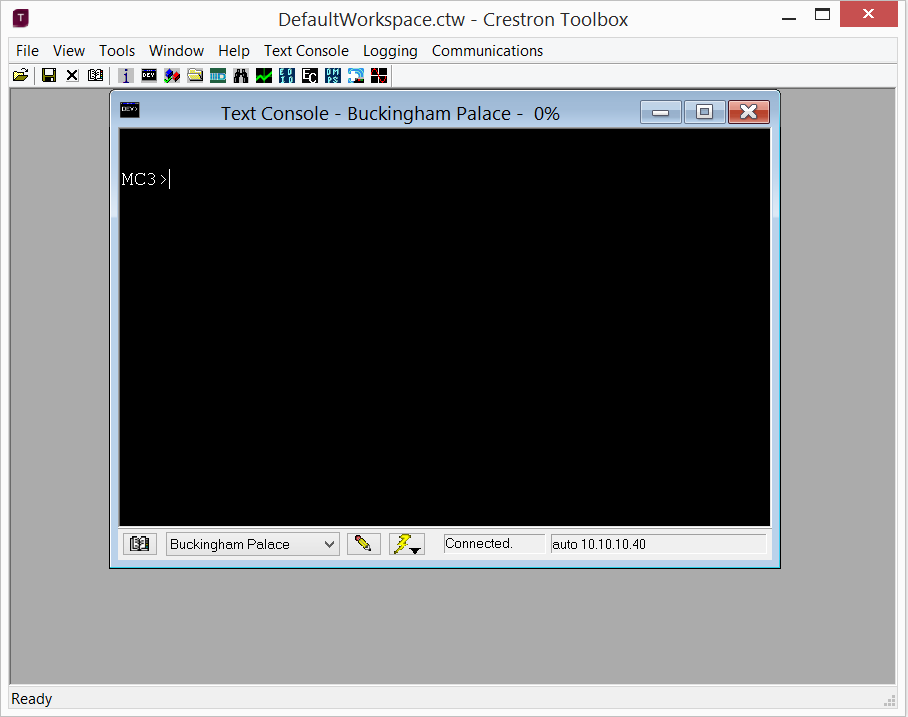 How to use crestron toolbox
