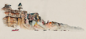 10-India-Varanasi-Sunga-Park-Surreal-Fantasy-of-Dream-Architectural-Paintings-www-designstack-co