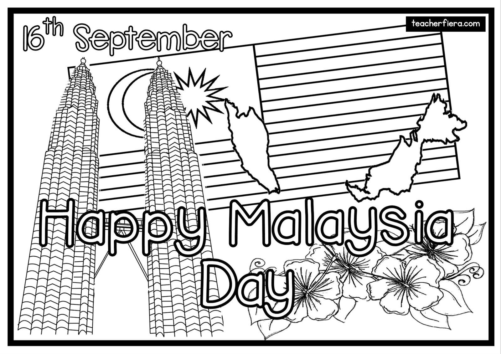 teacherfiera.com: HAPPY MALAYSIA DAY 16TH SEPTEMBER (COLOURING SHEETS)