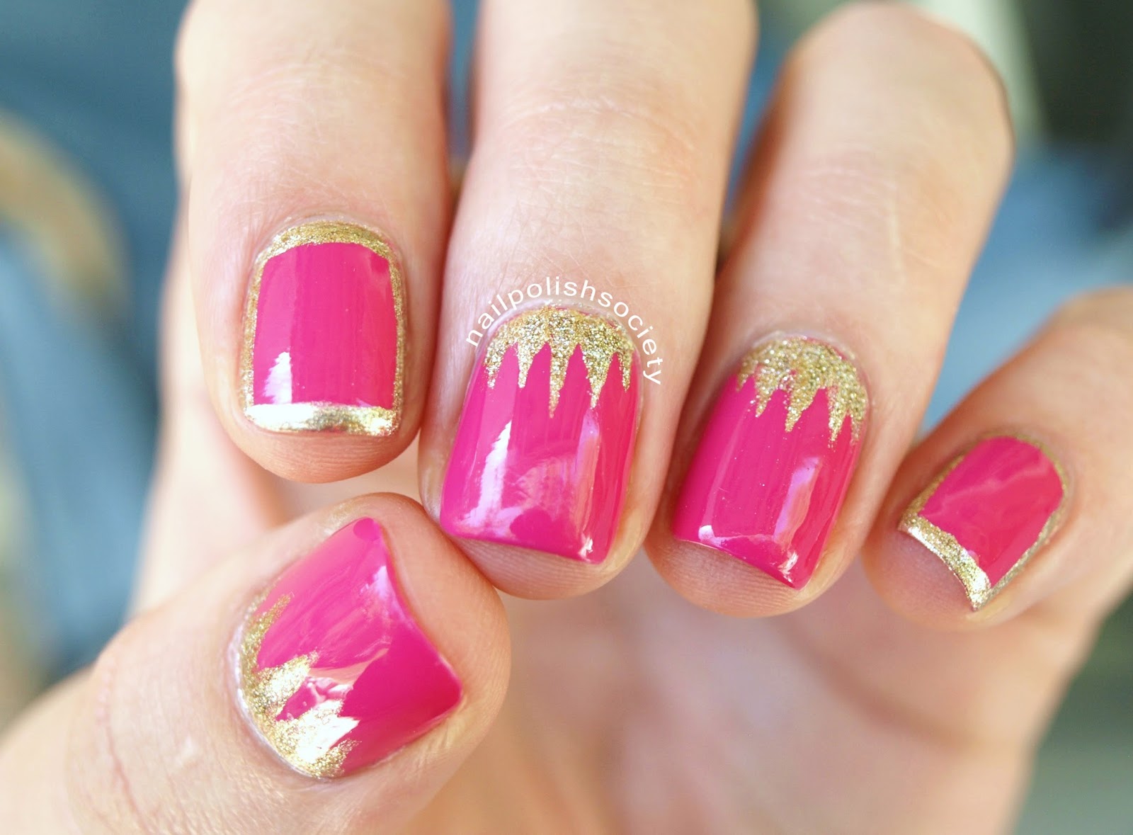 Nail Polish Society: Royally Pink and Gold