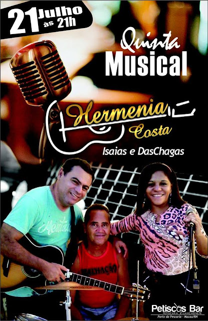 PETISCOS BAR COM QUINTA MUSICAL – HERMENIA COSTA, ISAÍAS E DAS CHAGAS