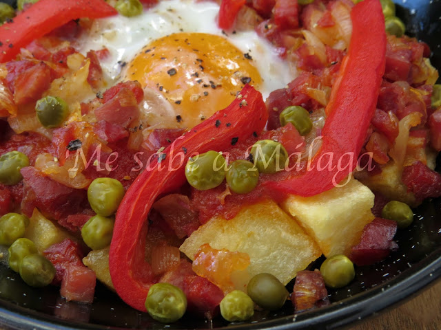 receta huevos flamenca Málaga