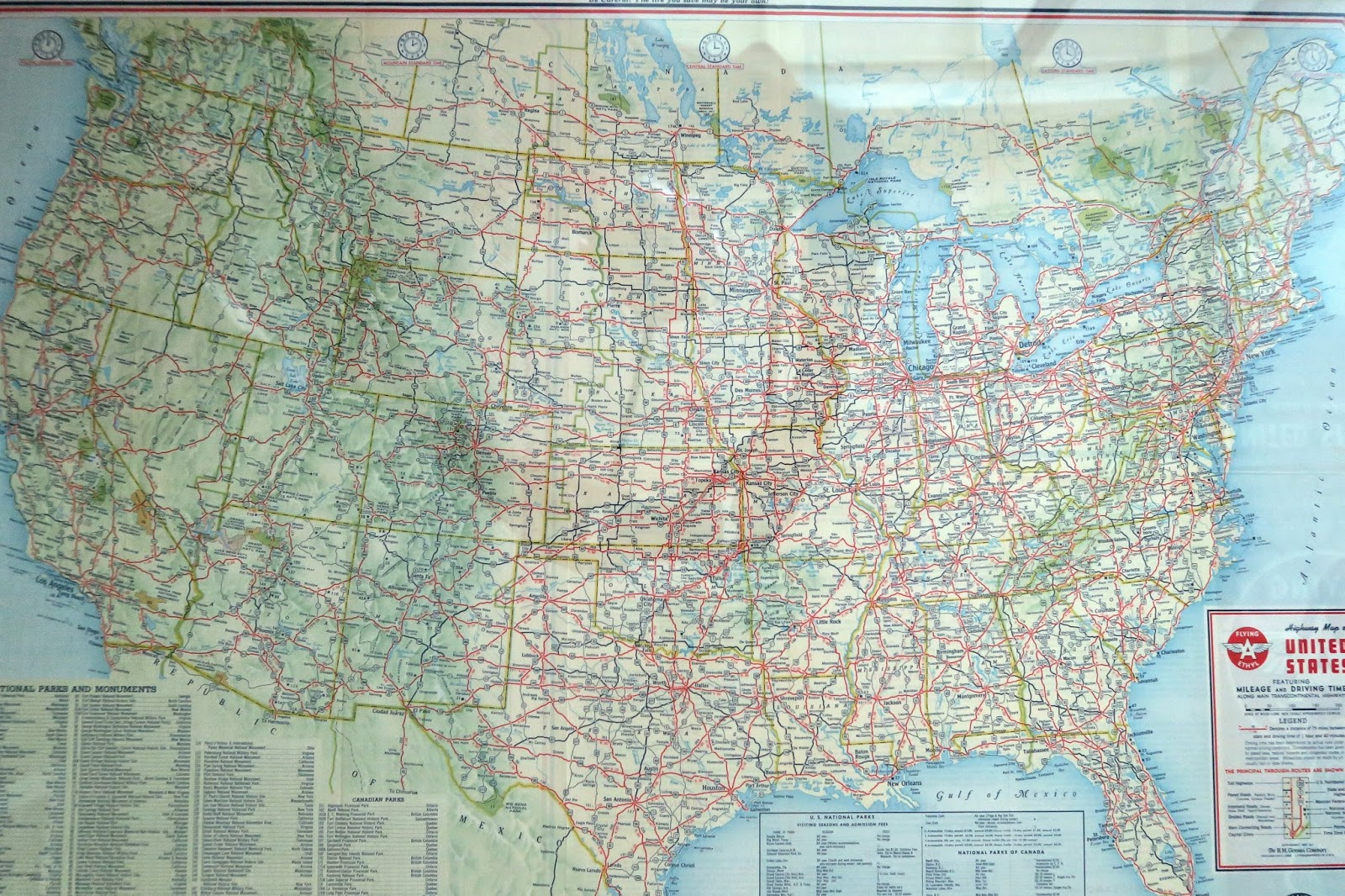 Beans and I on the Loose: United States Highway Map