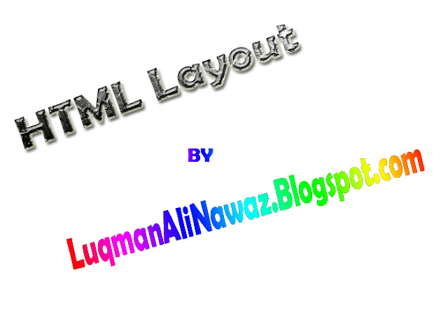 HTML Layout HTML Layout