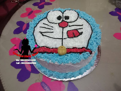 Kue Tart ButterCream Karakter Bentuk Doraemon Kue Tart ButterCream Karakter Bentuk Doraemon