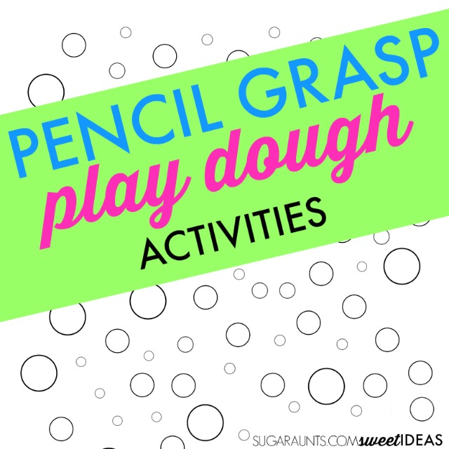 Hand strengthening intrinsic muscle strengthening with play dough and a free re-usable play dough mat.