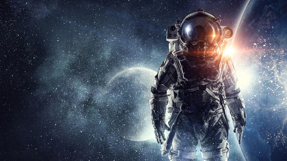 Astronaut, Outer Space, Stars, 4K, #4.23