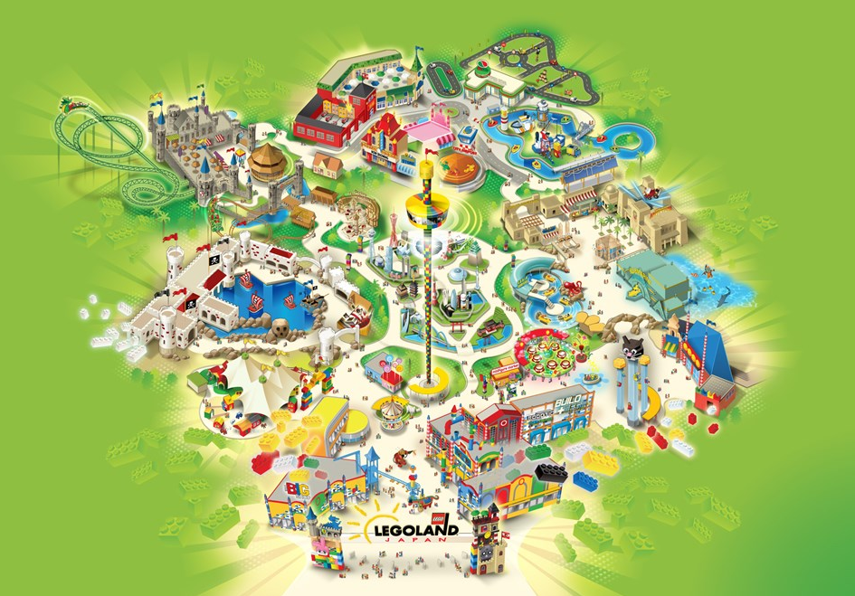 樂高樂園內的地圖