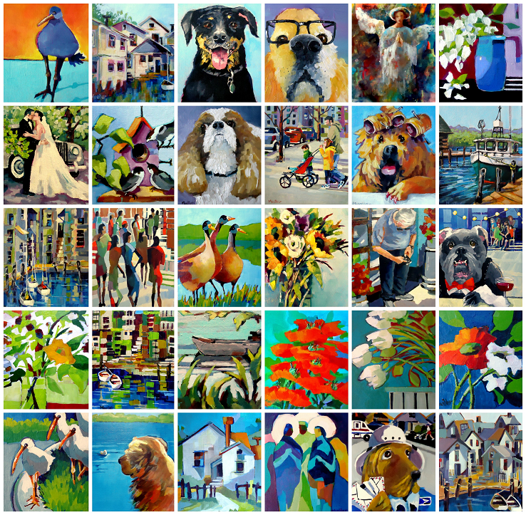 I completed 30 paintings in 30 days! January 2017