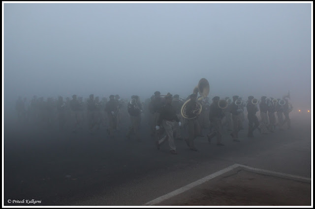 Parade practice for Republic Day Parade practice for Republic Day