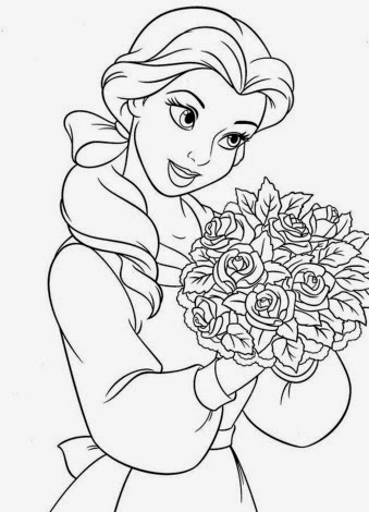 Belle Beauty and the Beast coloring.filminspector.com