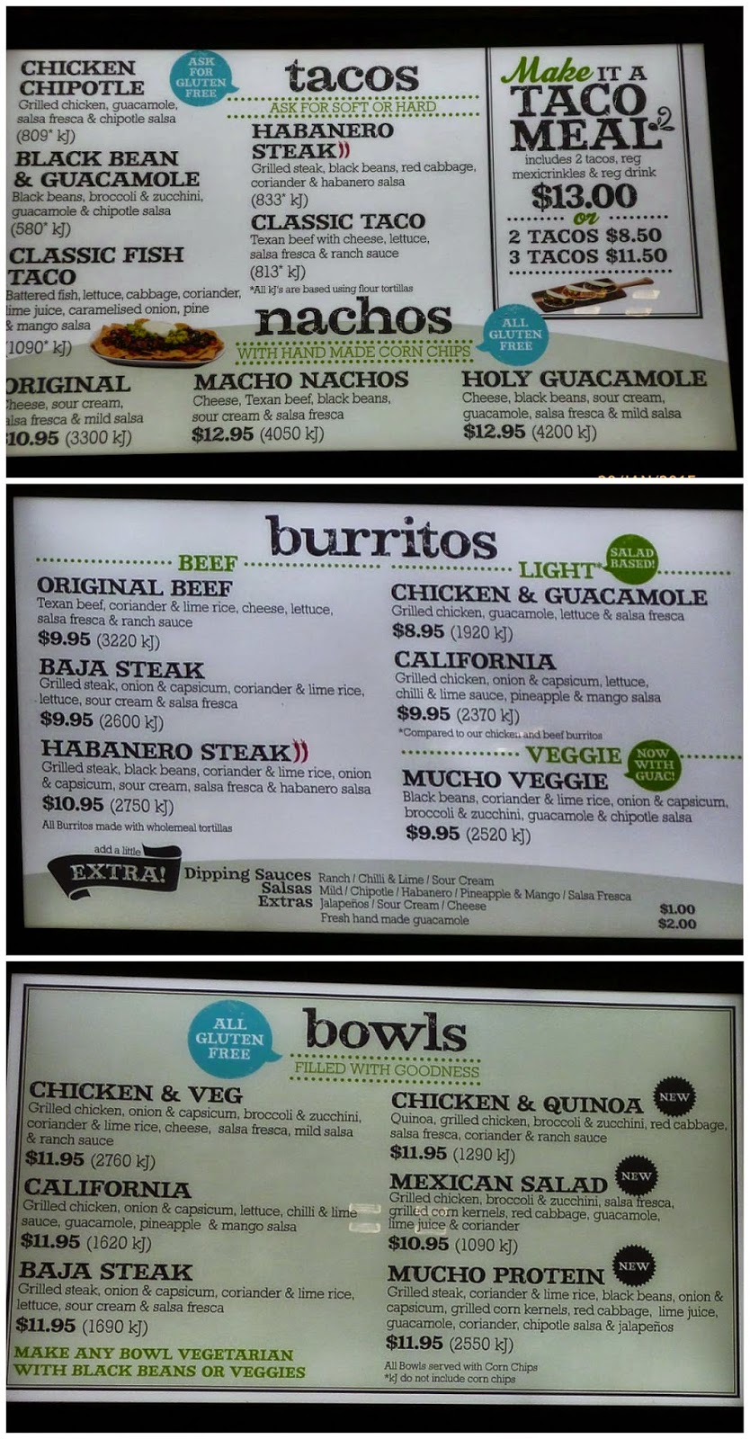 The Food Extinguisher Salsa's Fresh Mex Grill Myer Centre 91 Queen