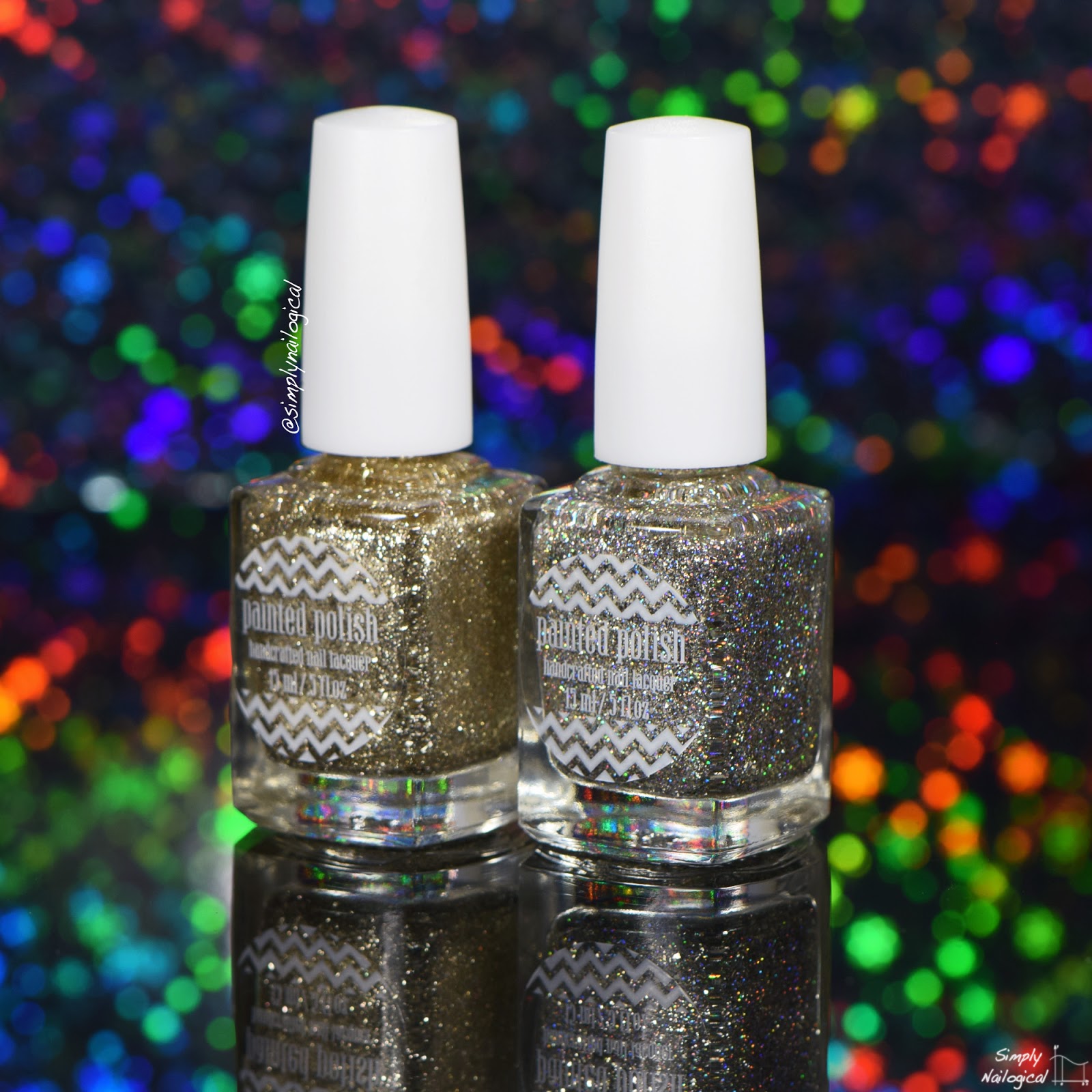 Simply Nailogical: Chrome holo flakies from Painted Polish... it just ...