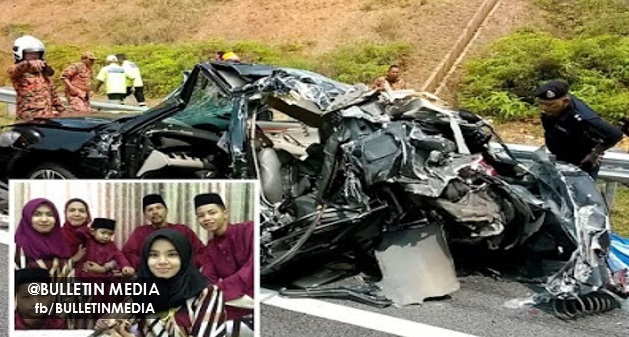 Jurucakap jabatan bomba dan penyelamat johor berkata, pihaknya menerima panggilan kecemasan pada 11.21 pagi. Sayu Identiti 6 Sekeluarga Maut Kemalangan Di Lpt2 Hari Ini 5gambar