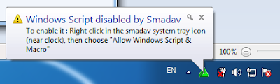 Windows Script disable by Smadav
