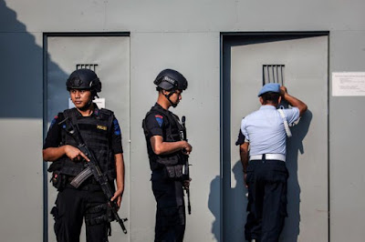 Death-row cells on Nusakam Bangan penal island Death-row cells on Nusakam Bangan penal island