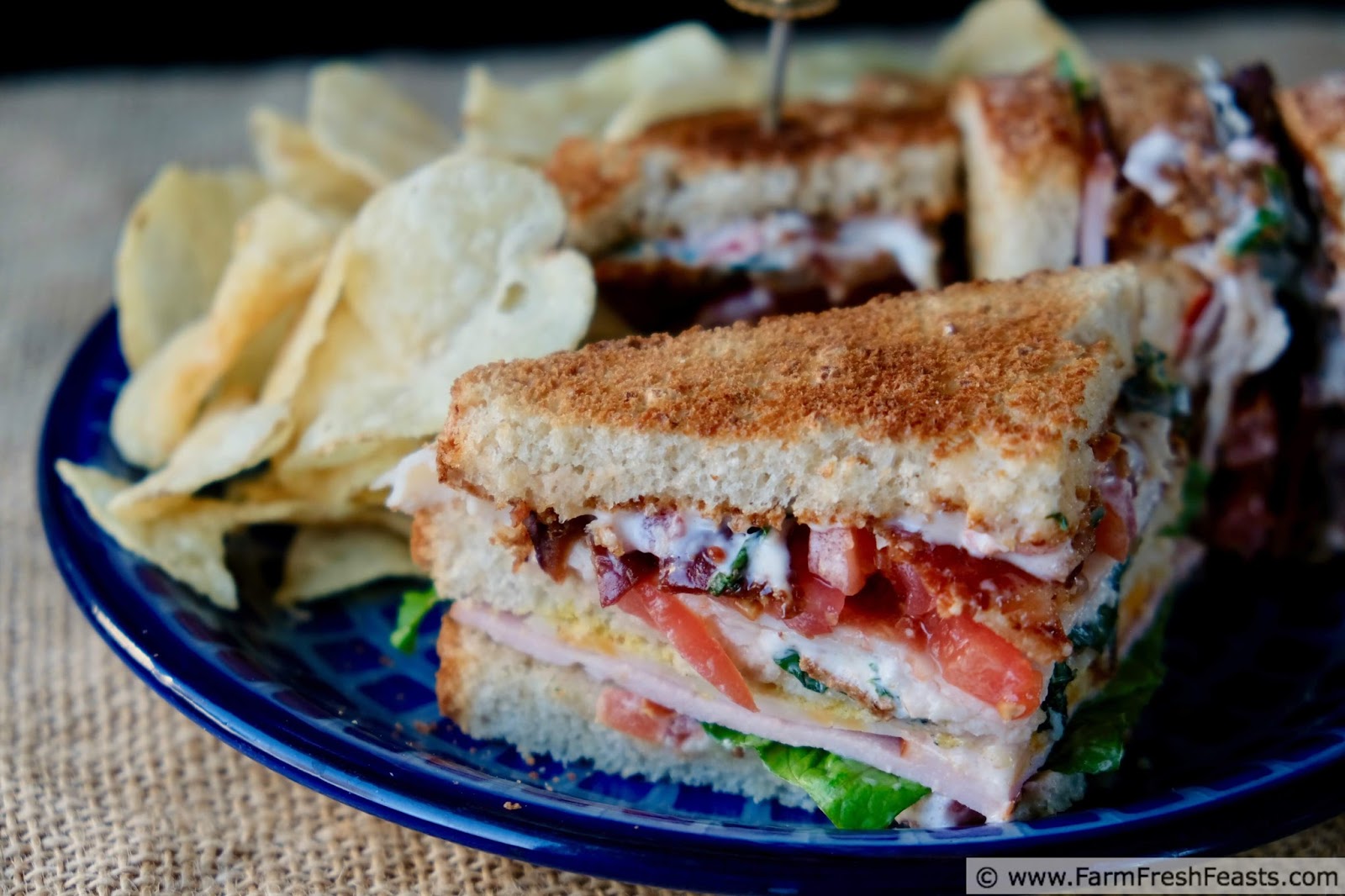 Farm Fresh Feasts Triple Bacon Club Sandwich