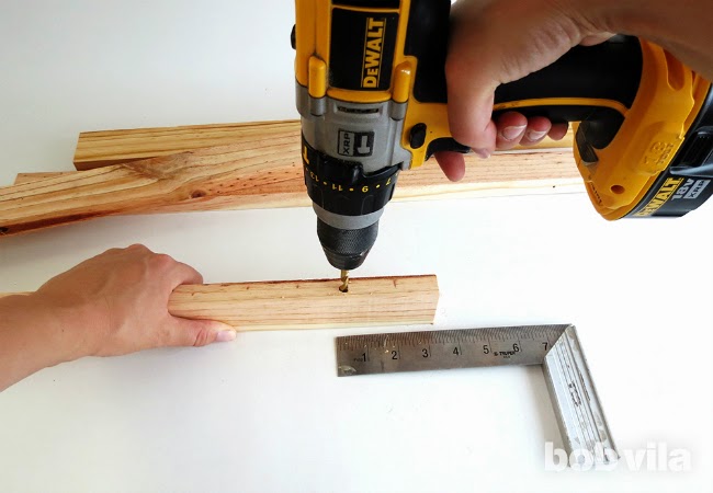 cut your wood into a total of eight equal pieces, each two feet long