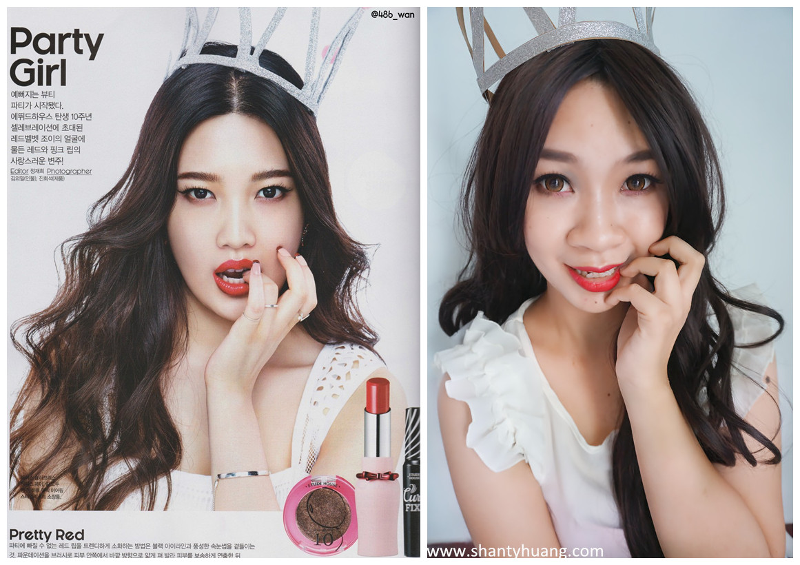 Joy Red Velvet Etude House Makeup Inspired Tutorial Shanty Huang