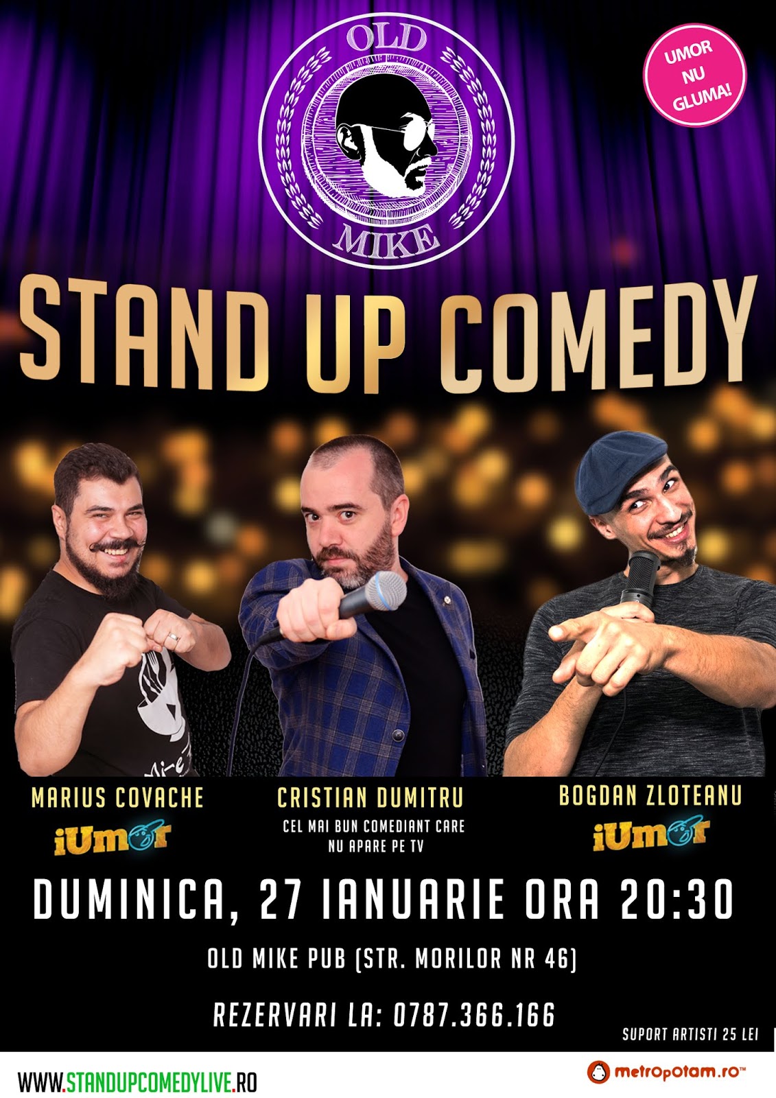 Stand-Up Comedy Bucuresti Duminica 27 ianuarie 2019