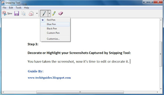 Decorate-Highlight-Screenshots-in-Snipping-Tool