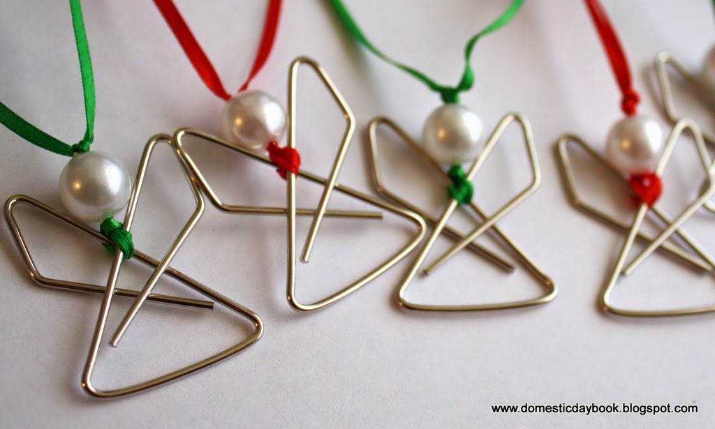 Simple Paperclip Angel Ornaments