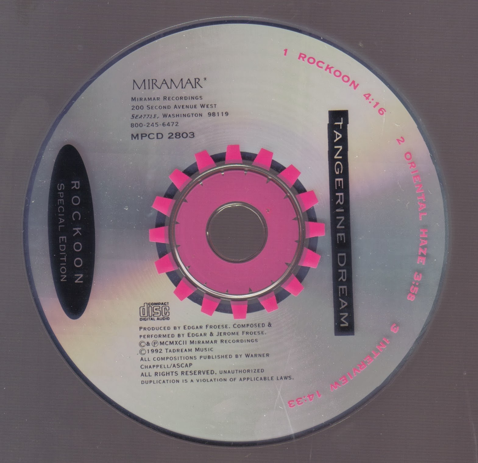 roots and traces spurensicherung tangerine dream 1992 rockoon / an