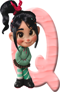 Alfabeto de Vanellope de Ralph el Demoledor. 