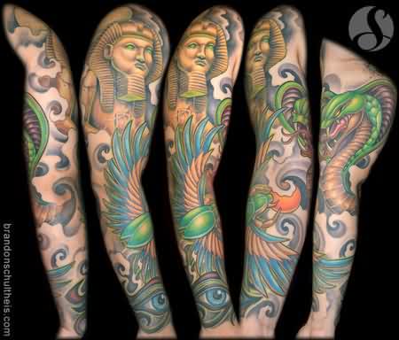 Luva Cheia Egipcio Tatuagens
