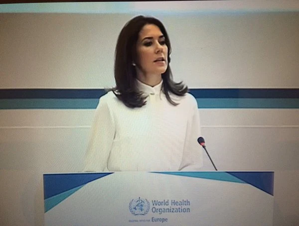 Crown Princess Mary of Denmark attended the meeting of WHO 66th regions committee, held at Copenhagen UN Office