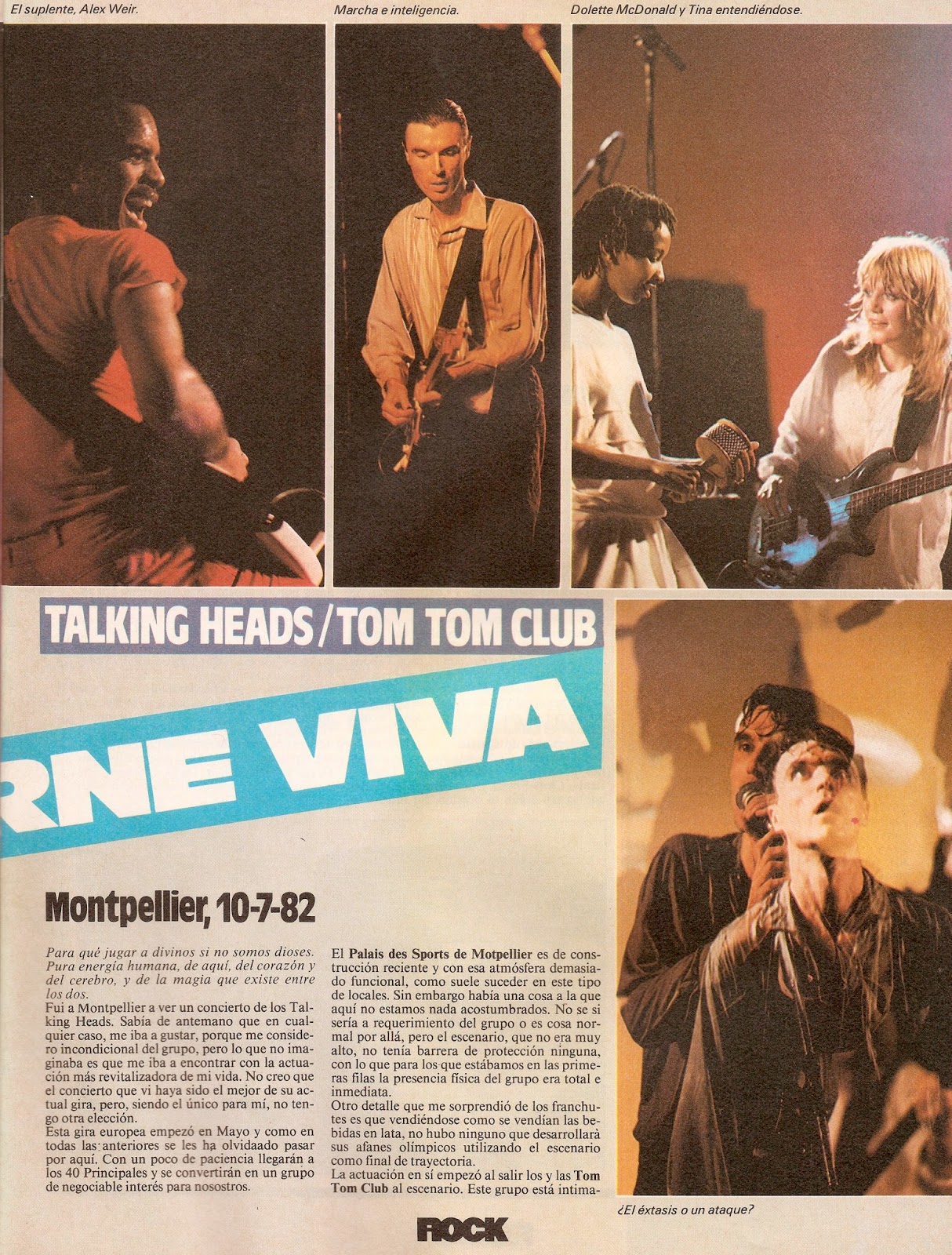 Cuando éramos alternativos... Talking Heads + Tom Tom Club Rock
