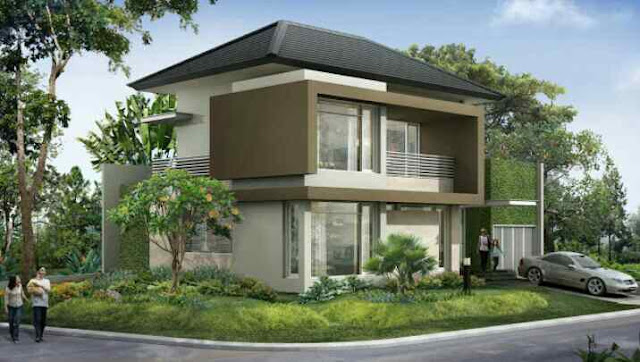 Model Atap rumah bagian depan 2 lantai Model Atap rumah bagian depan